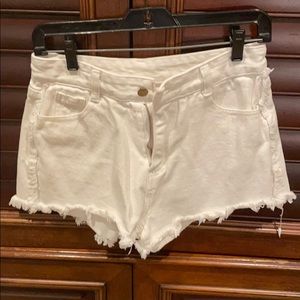 Shein White jean shorts size M